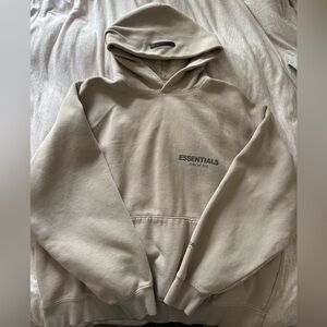 Essentials Fear of God Beige Hoodie